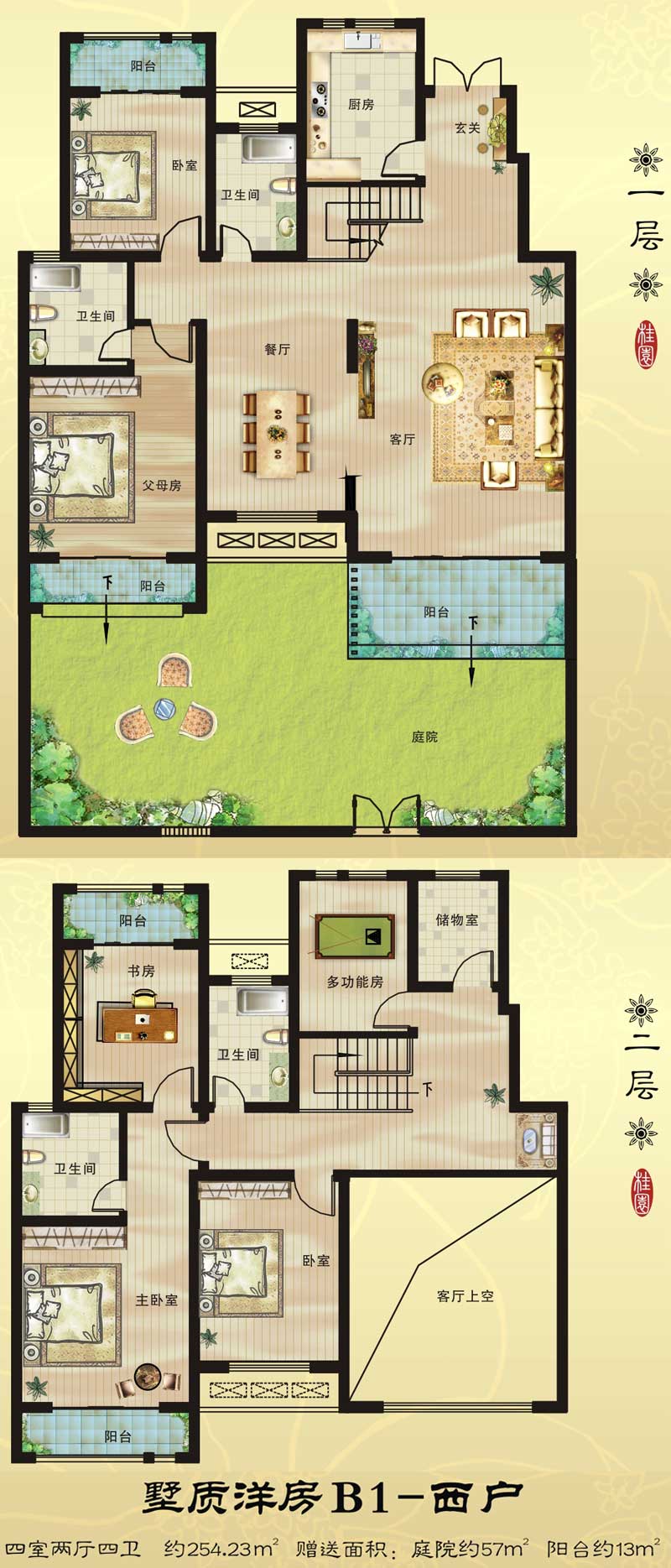 墅質(zhì)洋房B1-西戶(hù) 254.23㎡